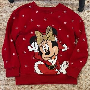 Disney Red Minnie Mouse Holiday Sweatshirt